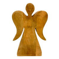 DEKOENGEL  - Braun, LIFESTYLE, Holz (37/59,5/10cm) - X-Mas
