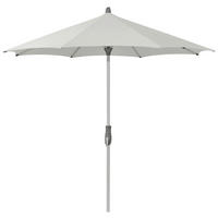 SONNENSCHIRM 330x330 cm Hellgrau  - Hellgrau/Alufarben, KONVENTIONELL, Textil/Metall (330/330cm) - Glatz