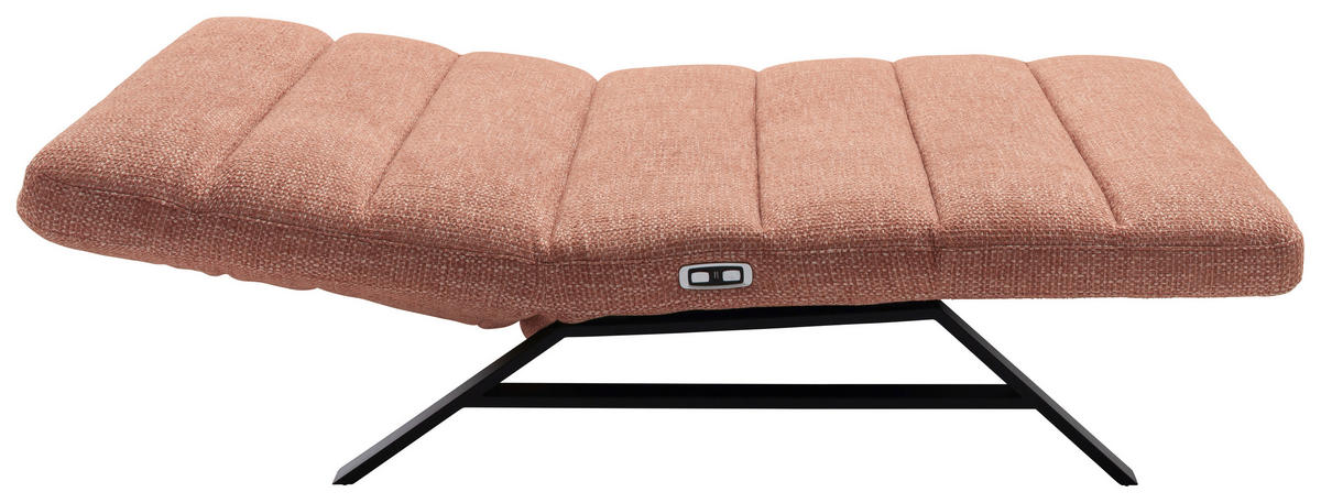 RELAXLIEGE Chenille Orange  - Schwarz/Orange, Design, Textil/Metall (120/54-113/158-198cm) - Pure Home Lifestyle
