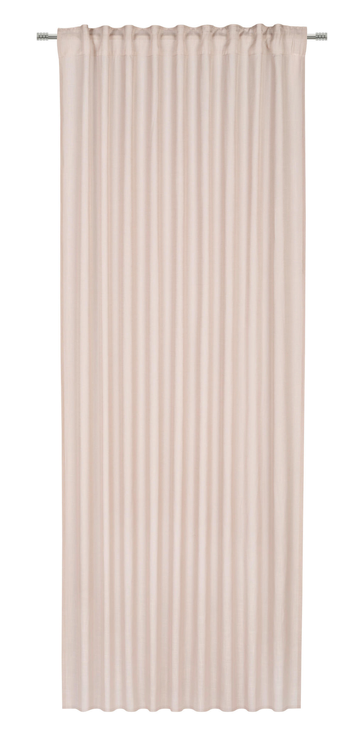 FERTIGVORHANG halbtransparent  - Taupe, Basics, Textil (140/245cm) - Boxxx