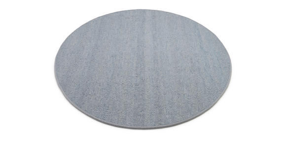 HANDWEBTEPPICH 250/250 cm Helsinki Blau, Grau  - Blau/Grau, Basics, Textil (250/250cm) - Linea Natura