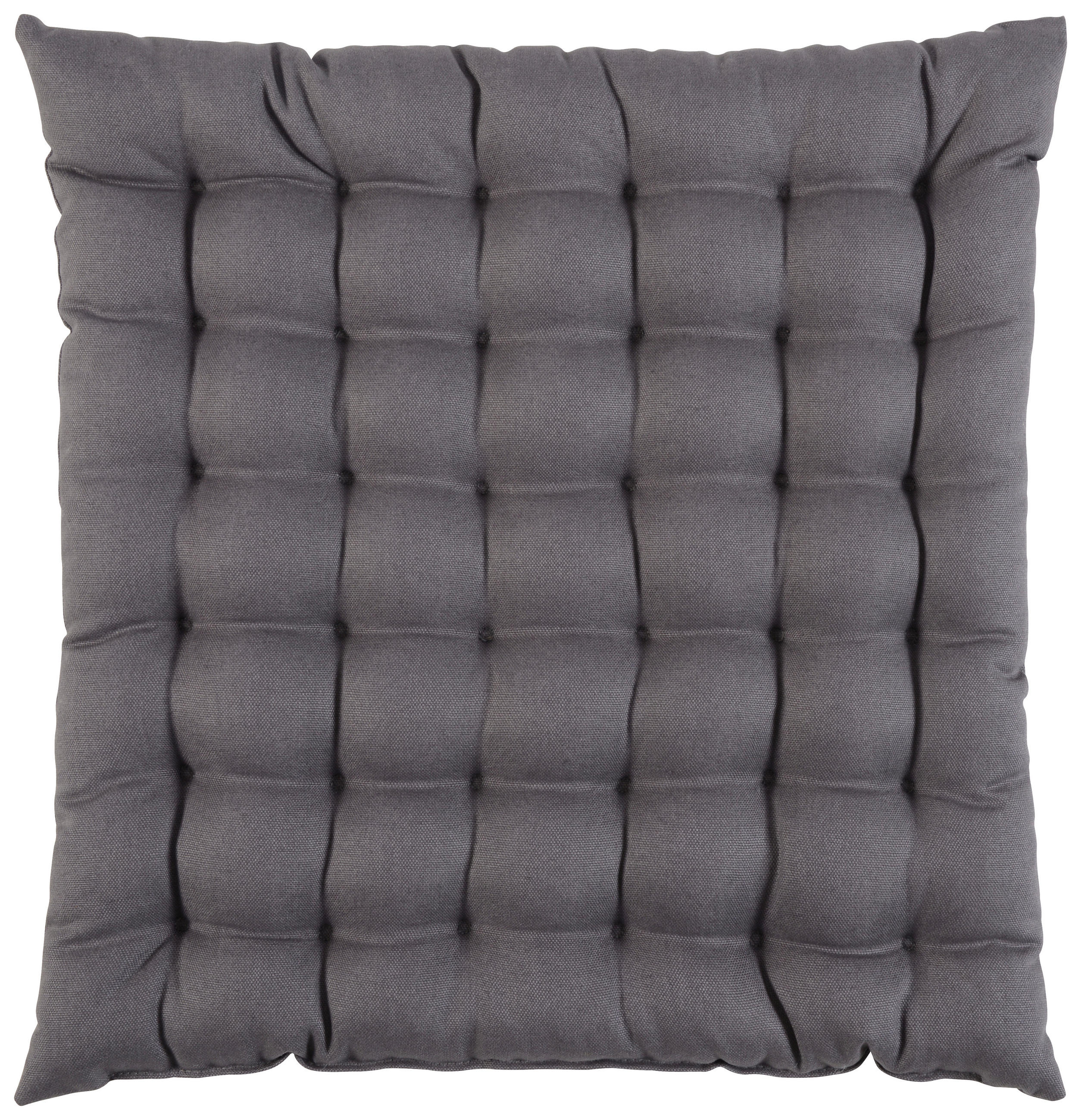 SITZKISSEN  38/38 cm   - Grau, Basics, Textil (38/38cm) - Novel