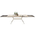 ESSTISCH      - Eiche Bianco/Creme, Design, Holz/Metall (200/100/76cm) - Valnatura