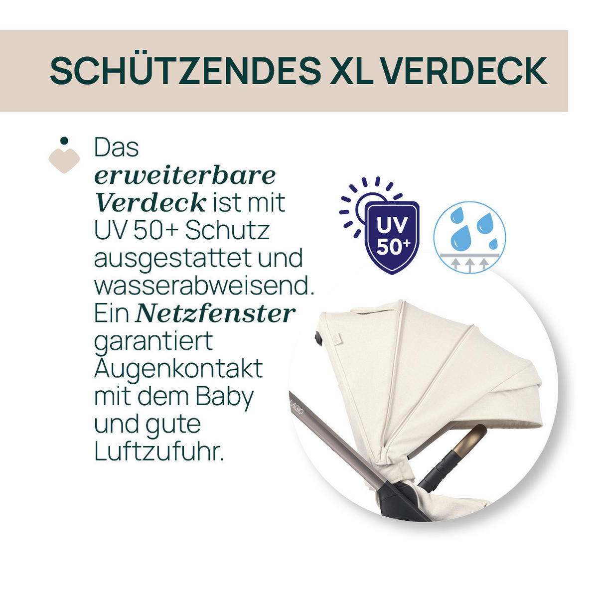 KINDERWAGEN  Bellagio  Amber Glow  - Beige, Basics, Textil/Metall (55/82/97-106cm) - Chicco