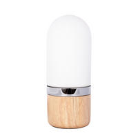 STOLNÍ LAMPA, E27, 14/14/33 cm - bílá, Trend, dřevo/sklo (14/14/33cm) - MID.YOU