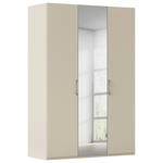 DREHTÜRENSCHRANK 151/223/61 cm,  in Champagner, 3-türig  - Chromfarben/Edelstahlfarben, Basics, Glas/Holzwerkstoff (151/223/61cm) - Novel