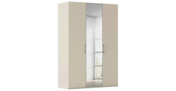 DREHTÜRENSCHRANK 151/223/61 cm,  in Champagner, 3-türig  - Chromfarben/Edelstahlfarben, Basics, Glas/Holzwerkstoff (151/223/61cm) - Novel