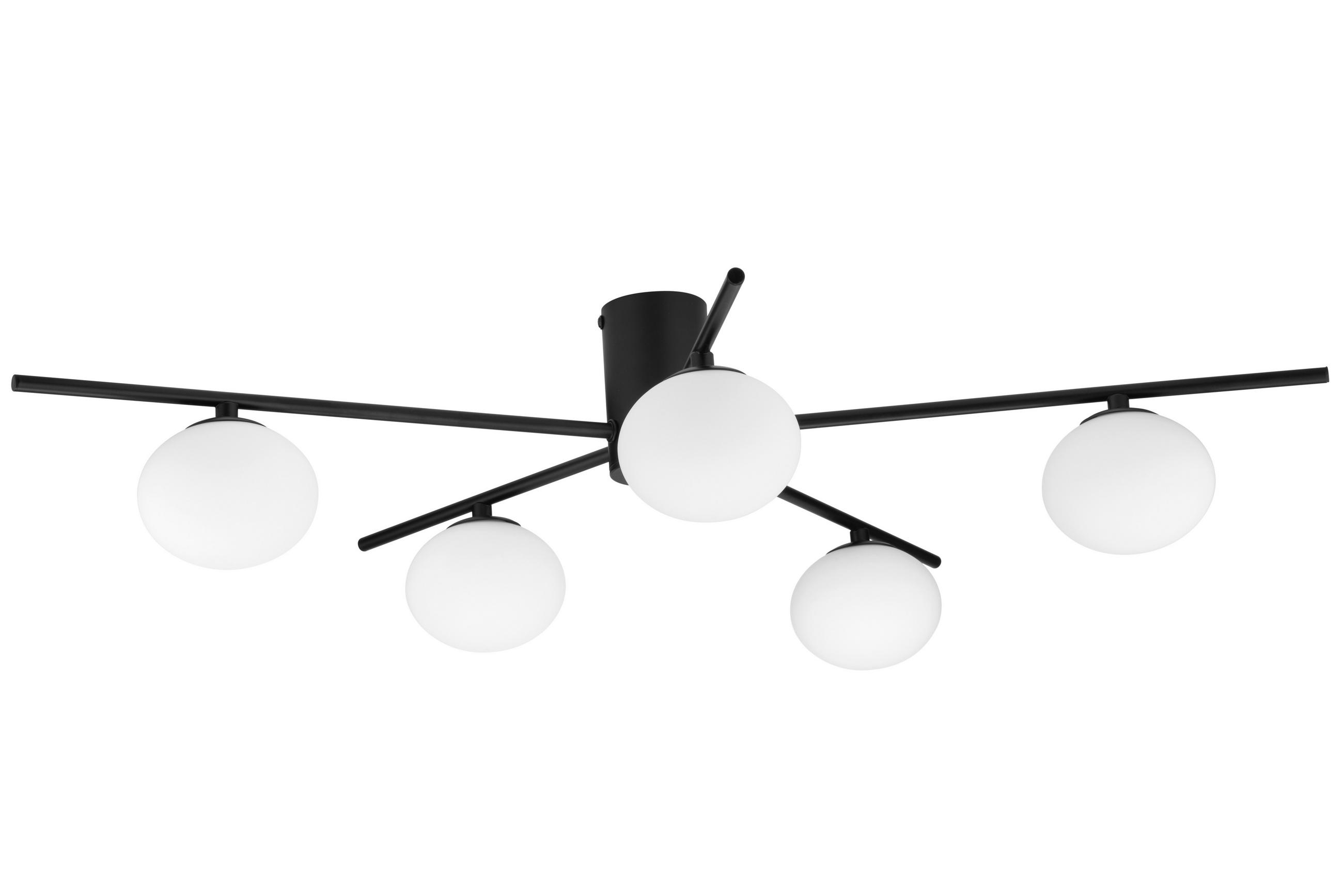 DECKENLEUCHTE 70/54/17.5 cm  - Weiß, Trend, Glas (70/54/17.5cm) - Collett's Monde