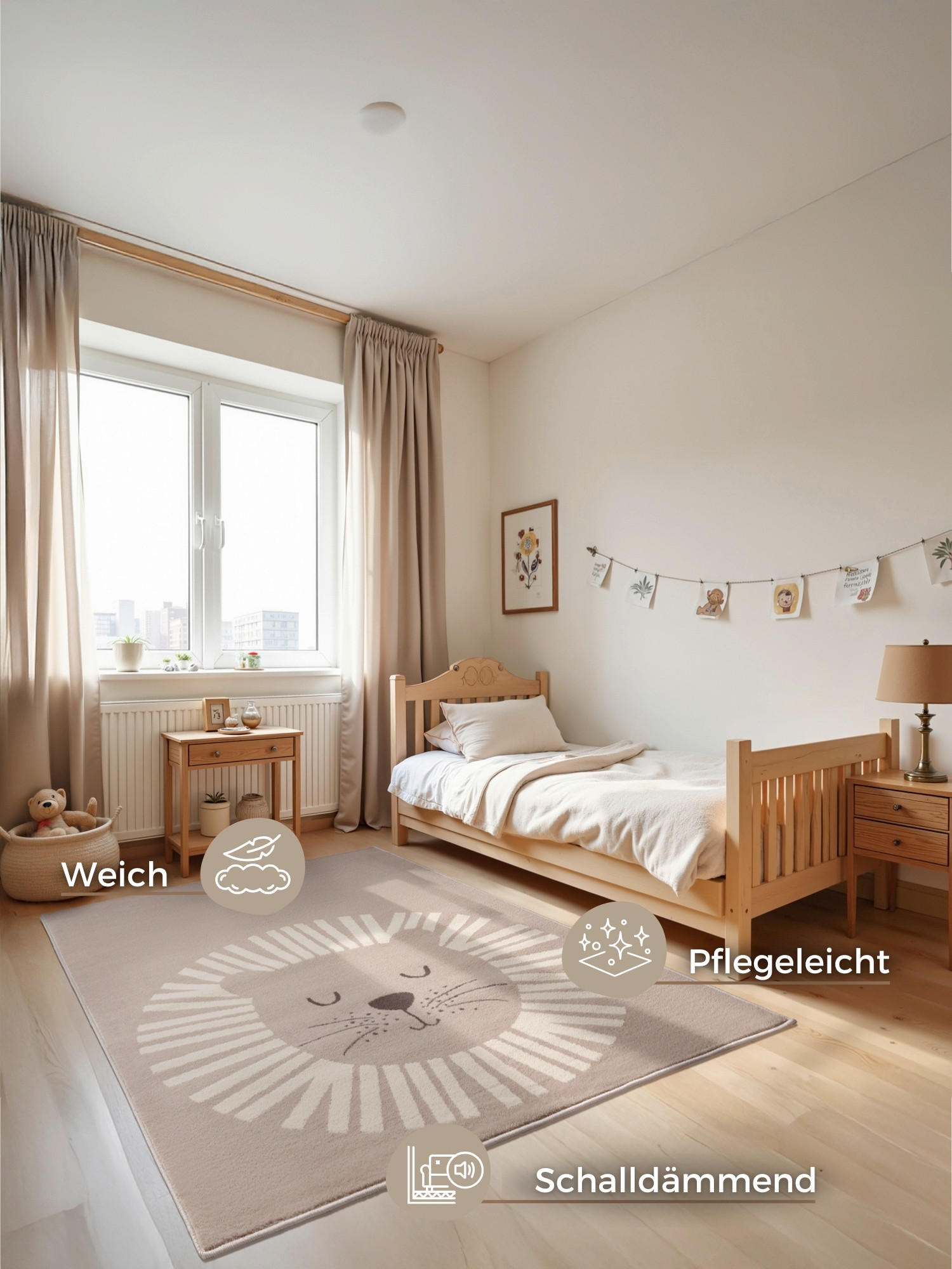 KINDERTEPPICH 120/170 cm Adventures  - Beige/Multicolor, Design, Kunststoff/Textil (120/170cm)