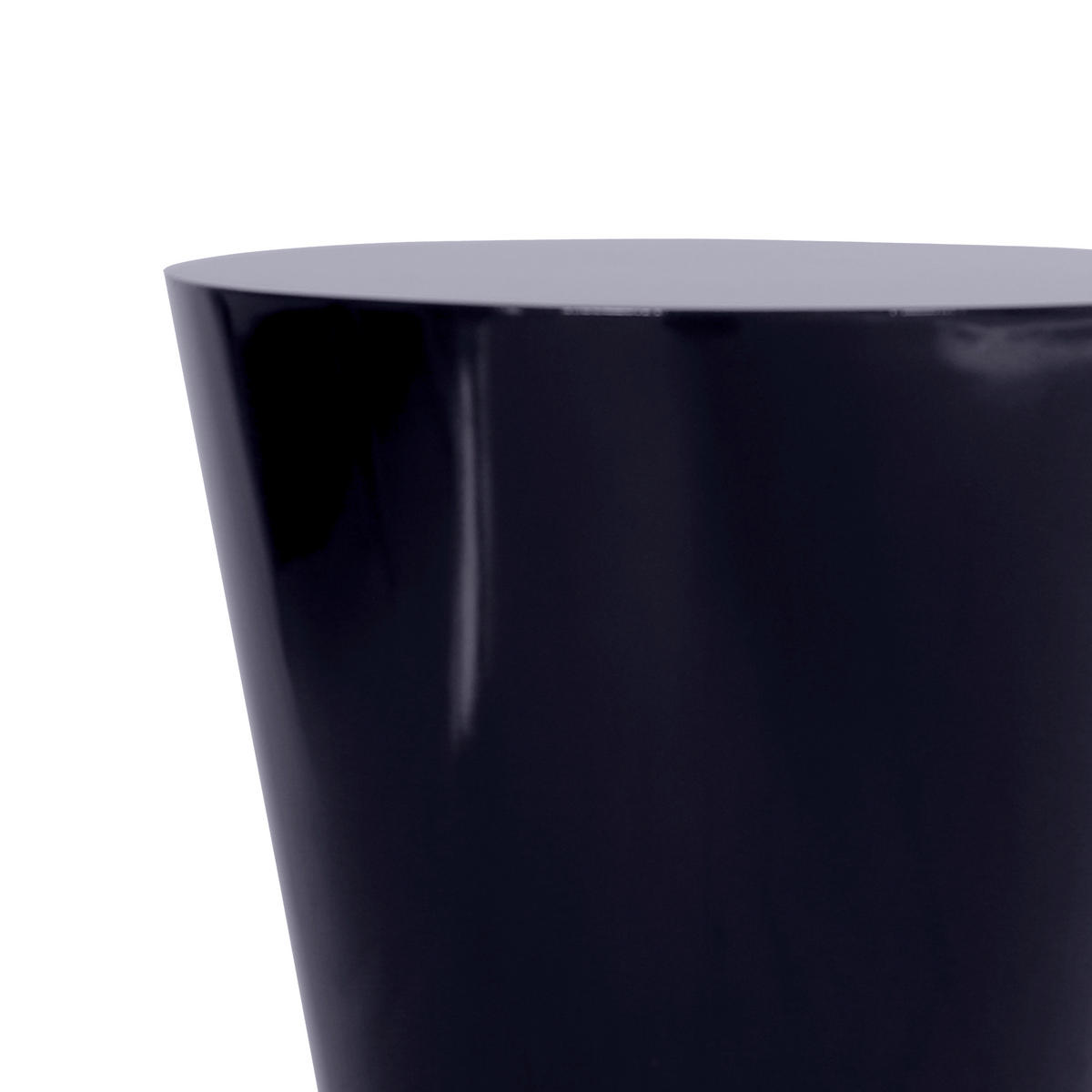 BEISTELLTISCH 40/40/51 cm Schwarz Hochglanz rund  - Schwarz Hochglanz, Design, Holzwerkstoff (40/40/51cm) - Stylife