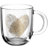 TASSE 400 ml  - Klar/Goldfarben, Basics, Glas (14/15/8,7cm) - Leonardo
