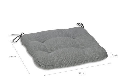 GARTENSITZKISSENSET Uni  - Grau, Basics, Textil (38/5/38cm)