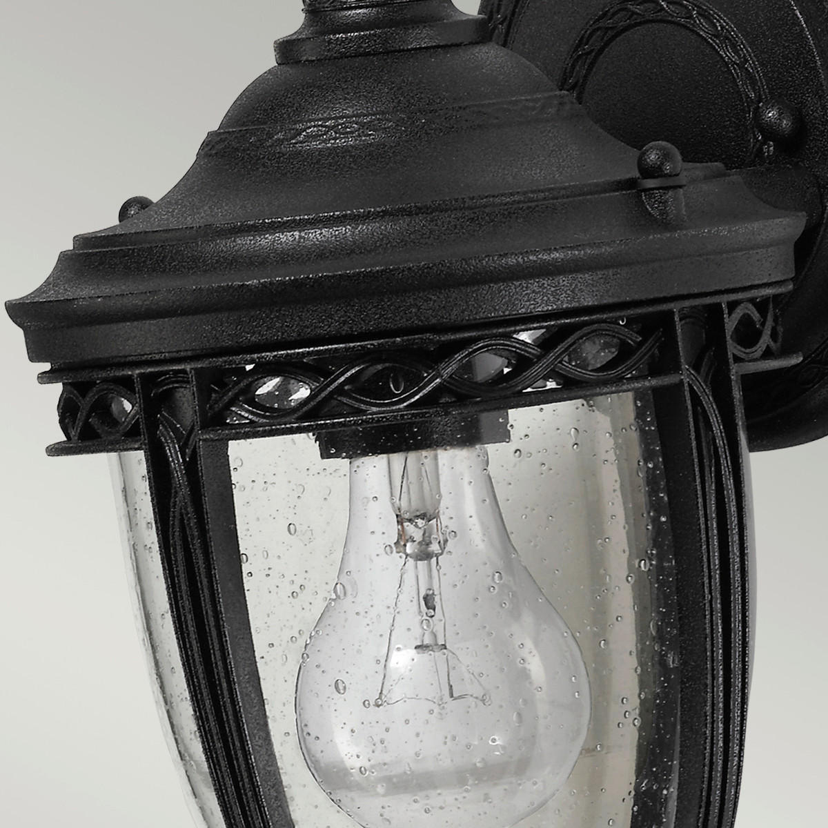 AUSSENWANDLEUCHTE - Schwarz, Basics, Glas/Metall (16.7/32.1/19.1cm) - Elstead Lighting
