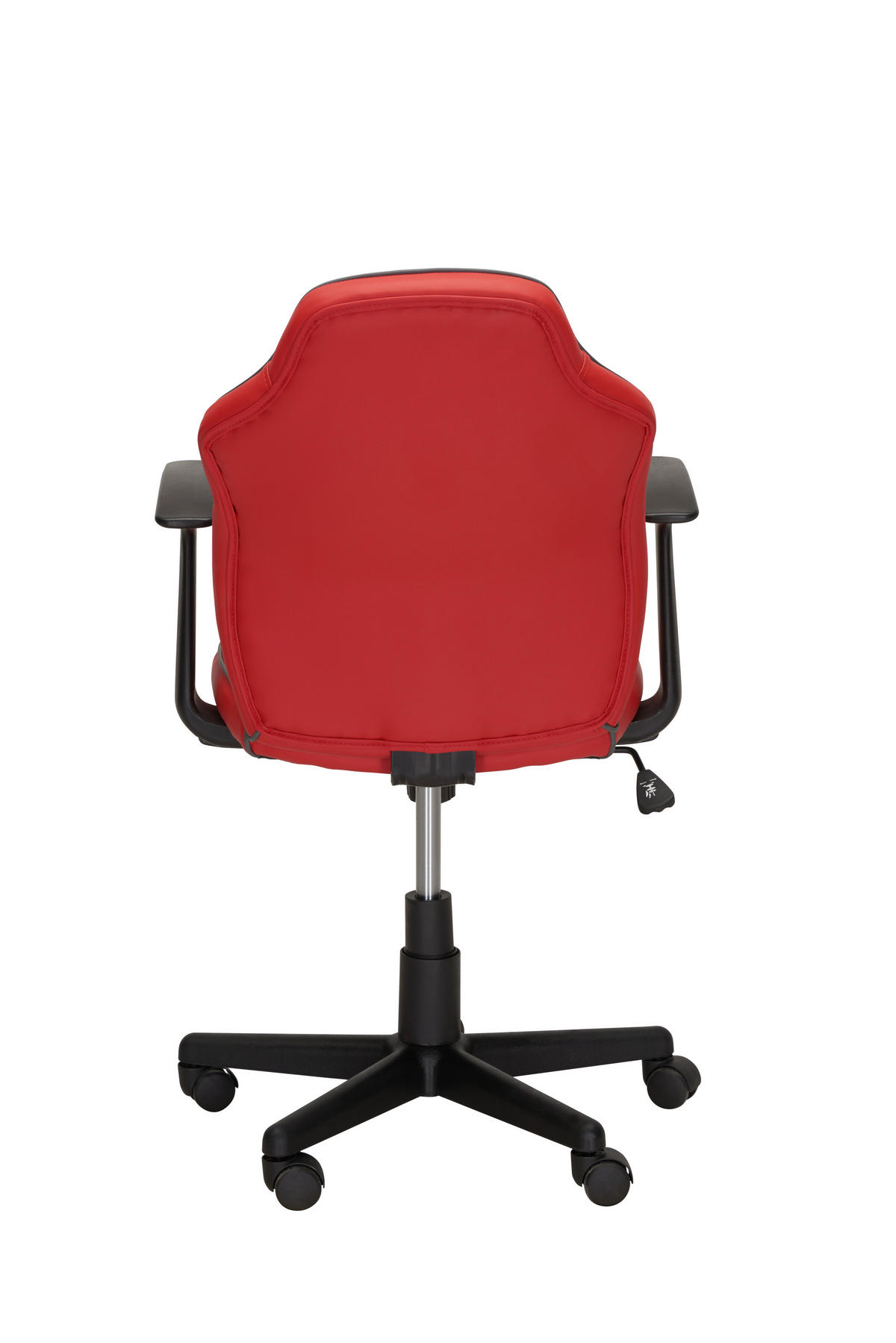 OKRETNA STOLICA ZA MLADE  siva, crvena, crna  metal, plastika, tekstil  - siva/crna, Basics, metal/tekstil (59,5/91-101/64cm) - Xora