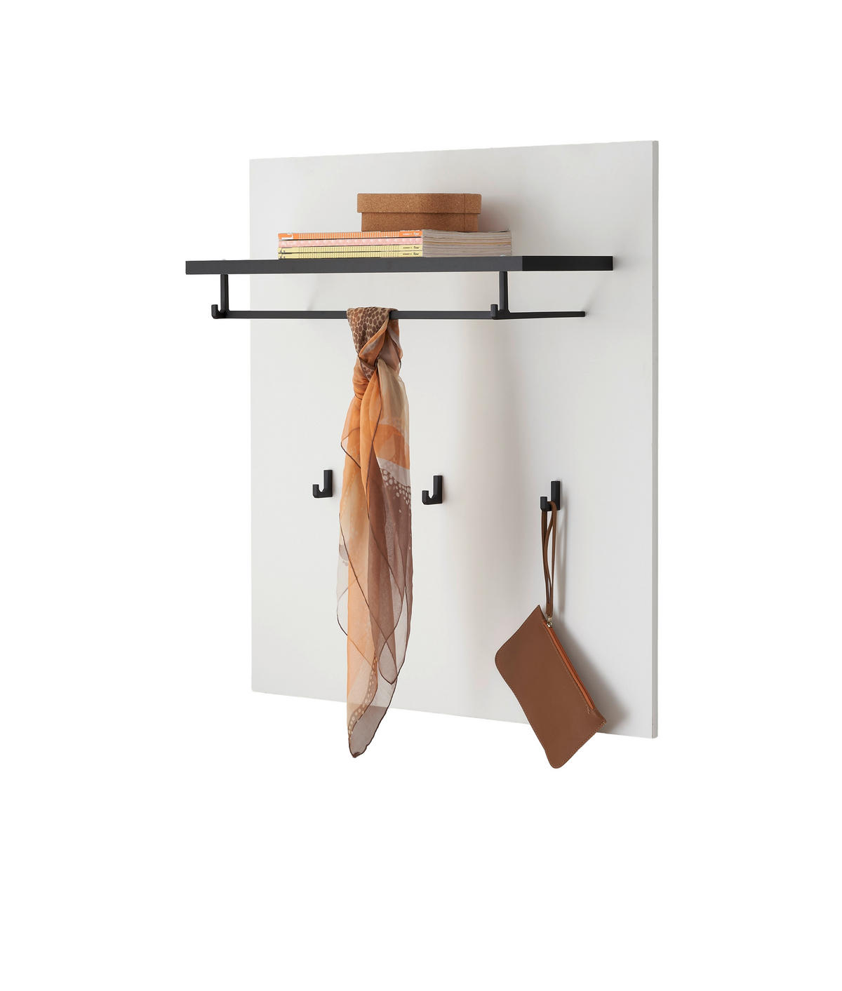 GARDEROBENPANEEL  in 79/89/25 cm  - Anthrazit/Weiß, MODERN, Holzwerkstoff (79/89/25cm) - MID.YOU