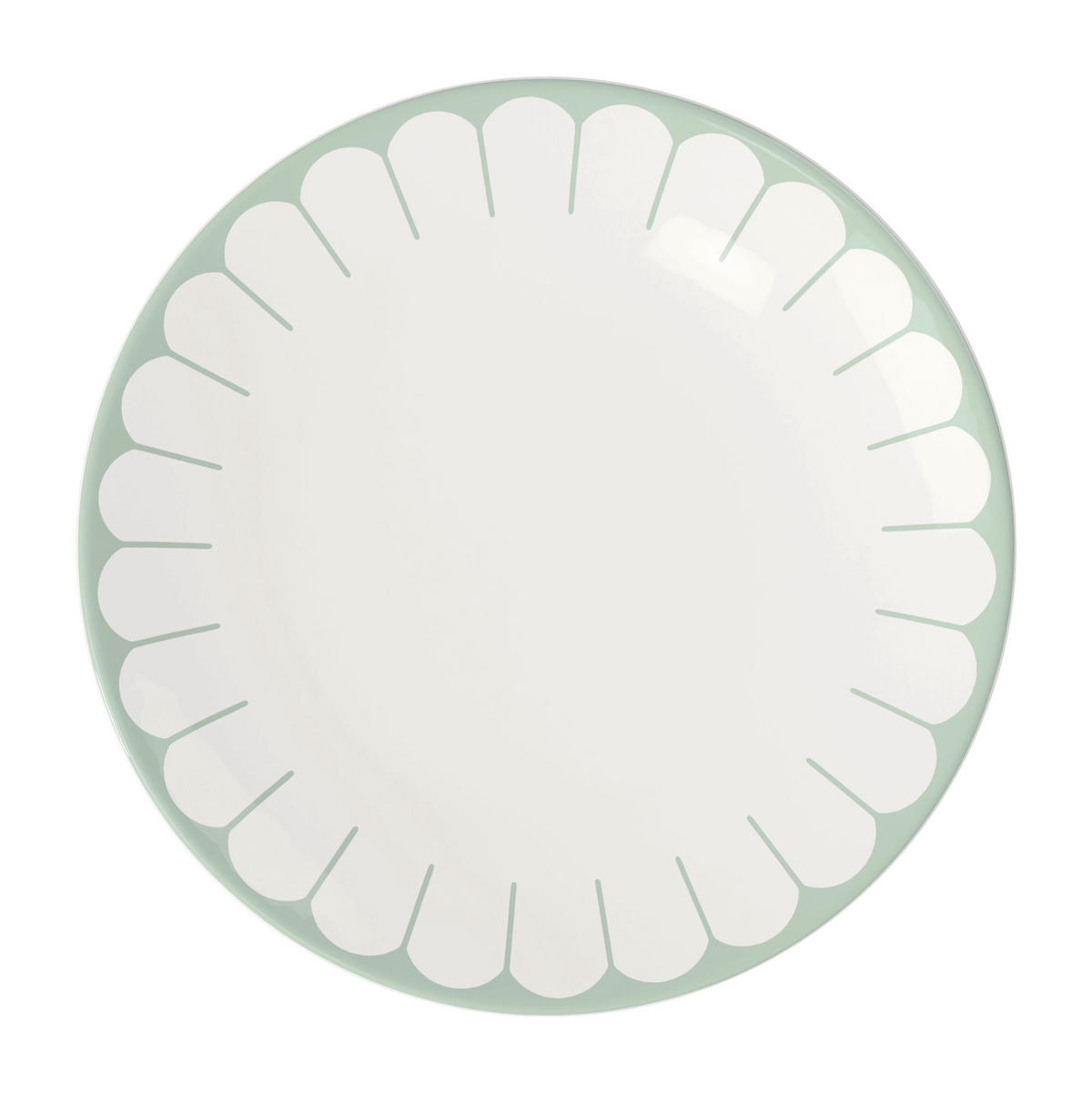 SPEISETELLER Fleur Vert    - Salbeigrün/Weiß, MODERN, Keramik (26,5/2,5cm) - Villeroy & Boch