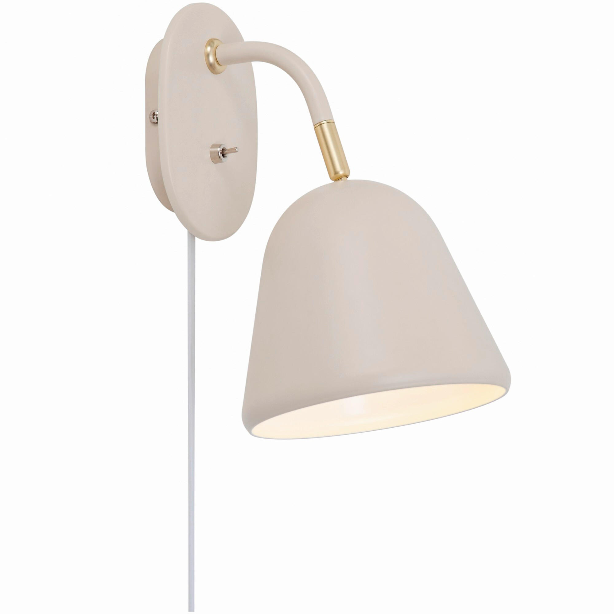 WANDLEUCHTE 15,3/26,4/21,2 cm   - Beige, Trend, Metall (15,3/26,4/21,2cm) - Nordlux
