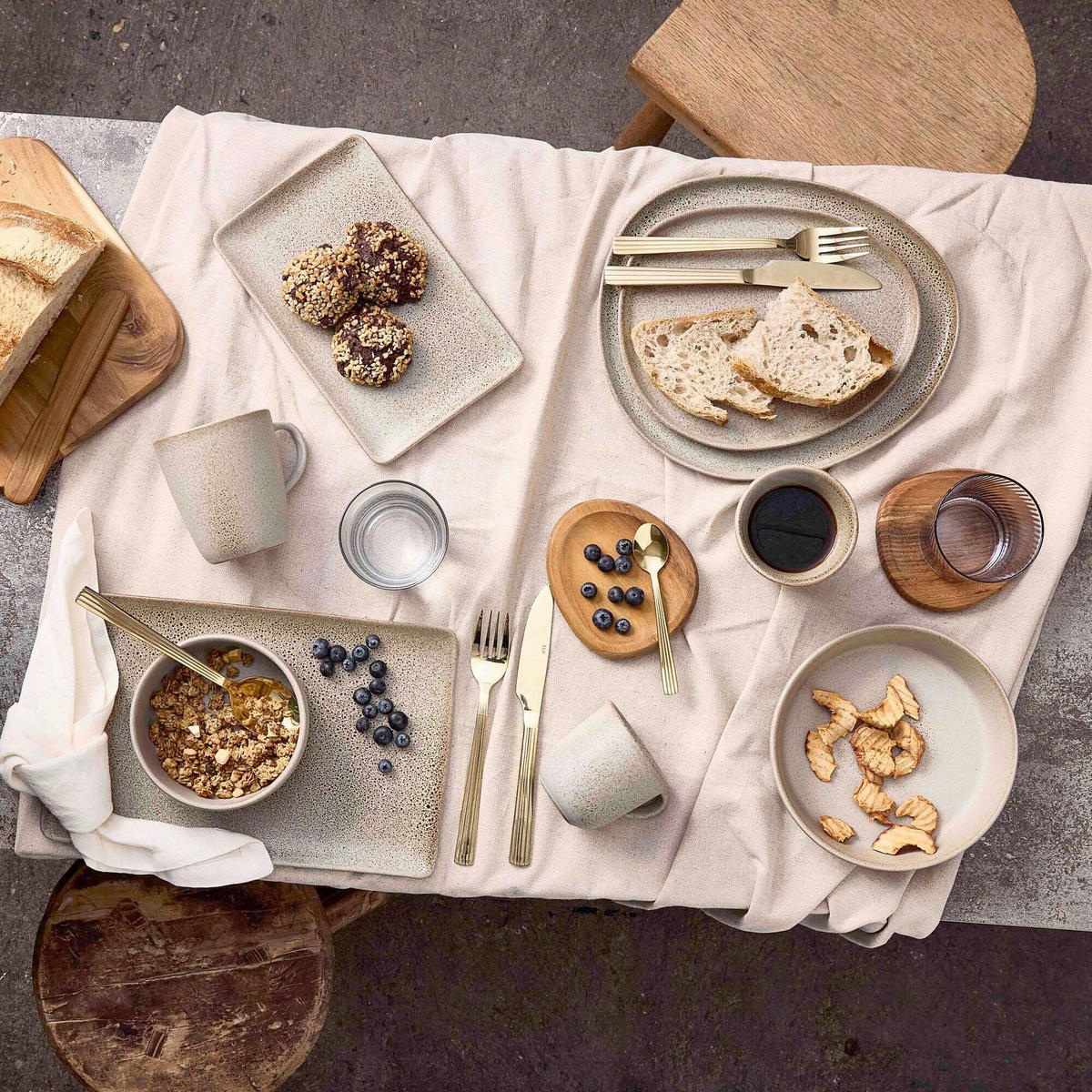 SERVIERPLATTEN-SET RAW 33/21 cm  - Beige, Basics, Keramik (33/21cm) - Aida