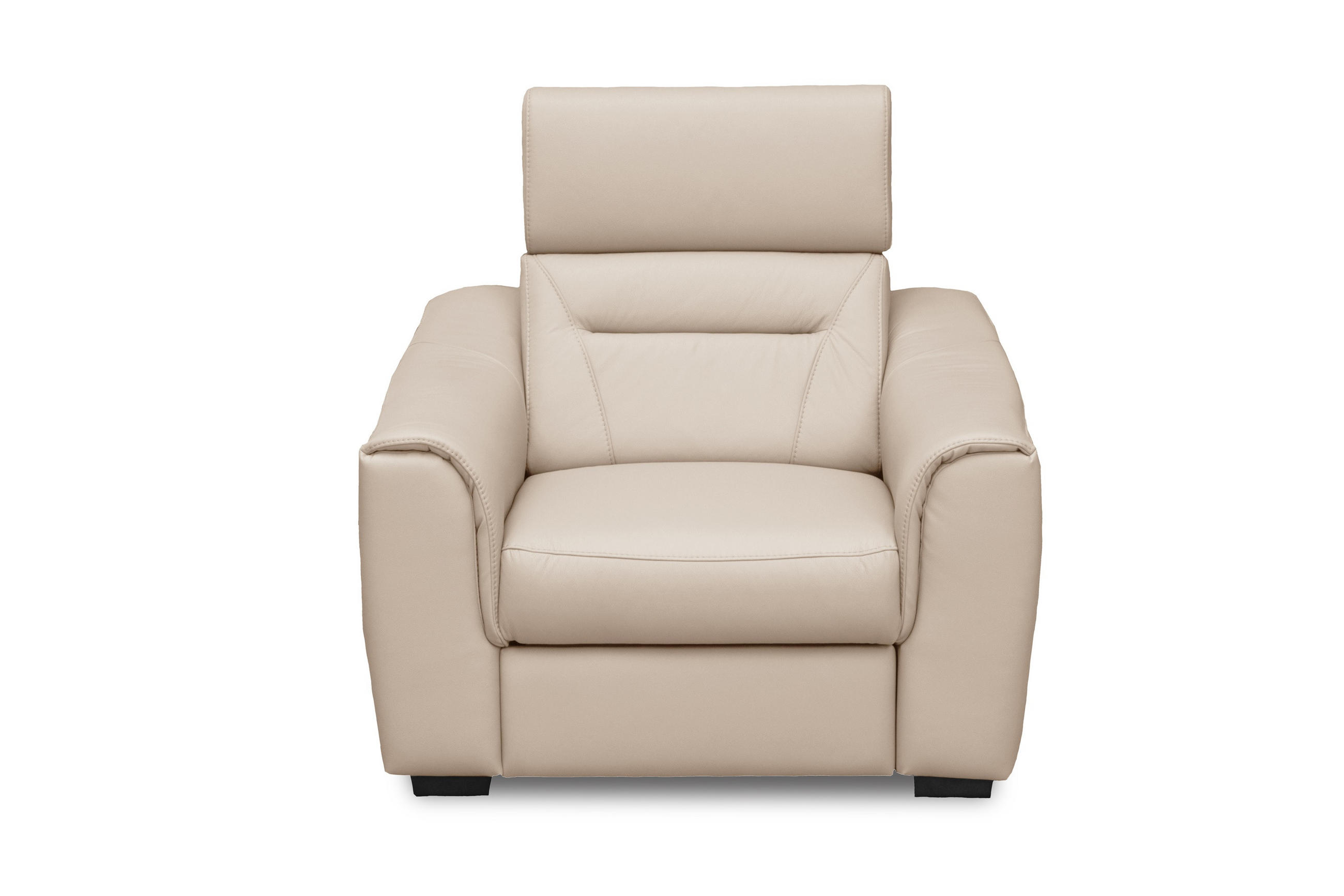 RELAX FOTEL - Pezsgő/fekete, Design, bőr/textil (103/86-104/102cm) - Celina Home