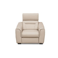 RELAX FOTEL - Pezsgő/fekete, Design, bőr/textil (103/86-104/102cm) - Celina Home