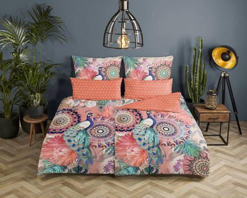 WENDEBETTWÄSCHE Lynouk Satin 155/220 cm  - Multicolor, Design, Textil (155/220cm)