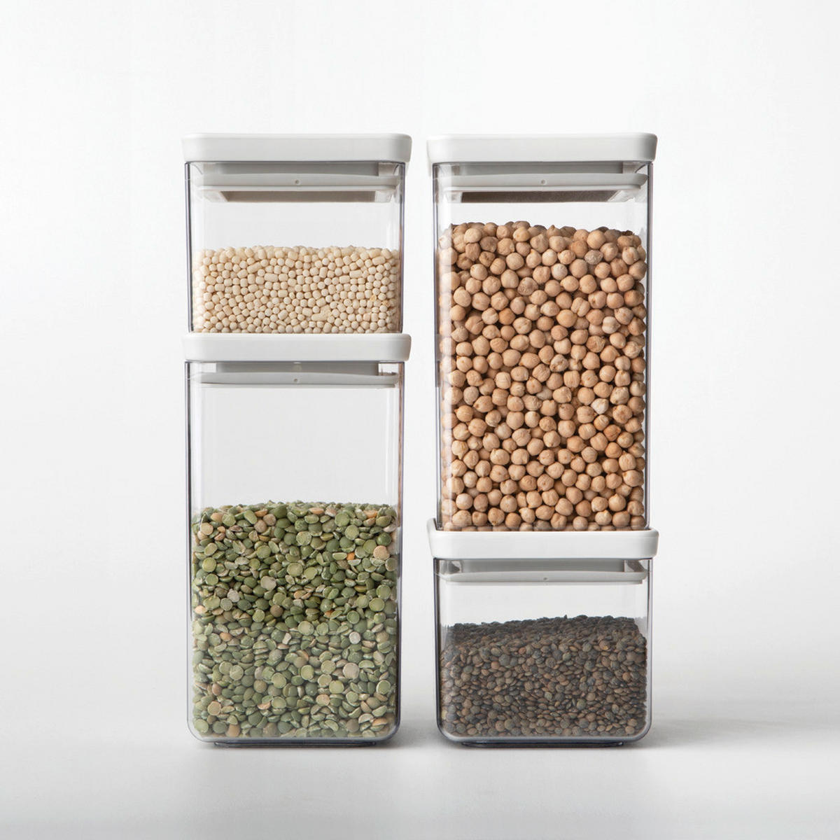 DÓZA NA POTRAVINY - průhledné/světle šedá, Design, plast (11/10.5/11cm) - Brabantia