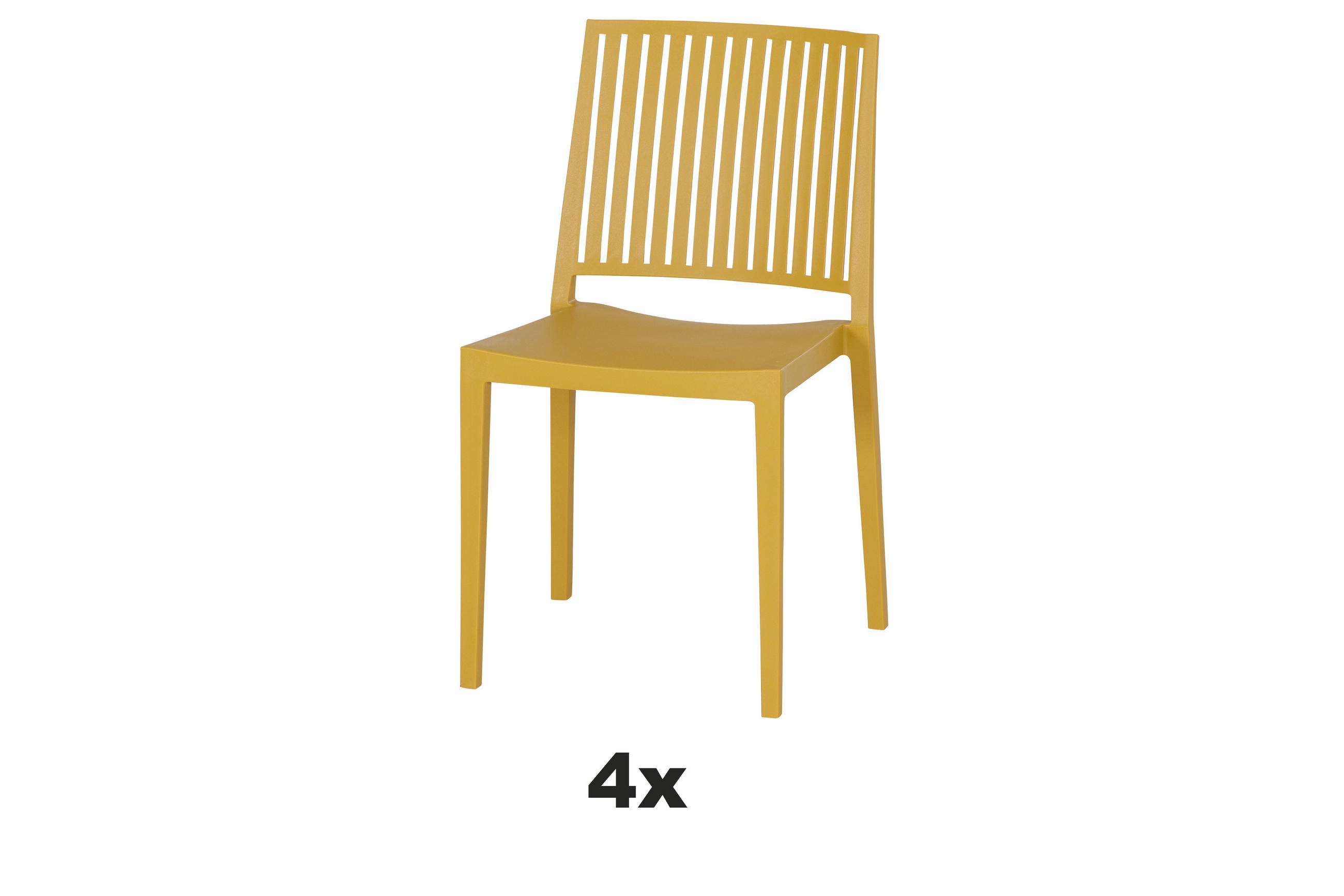 Siena Garden Stapelstuhl Gelb 57x80x56 cm