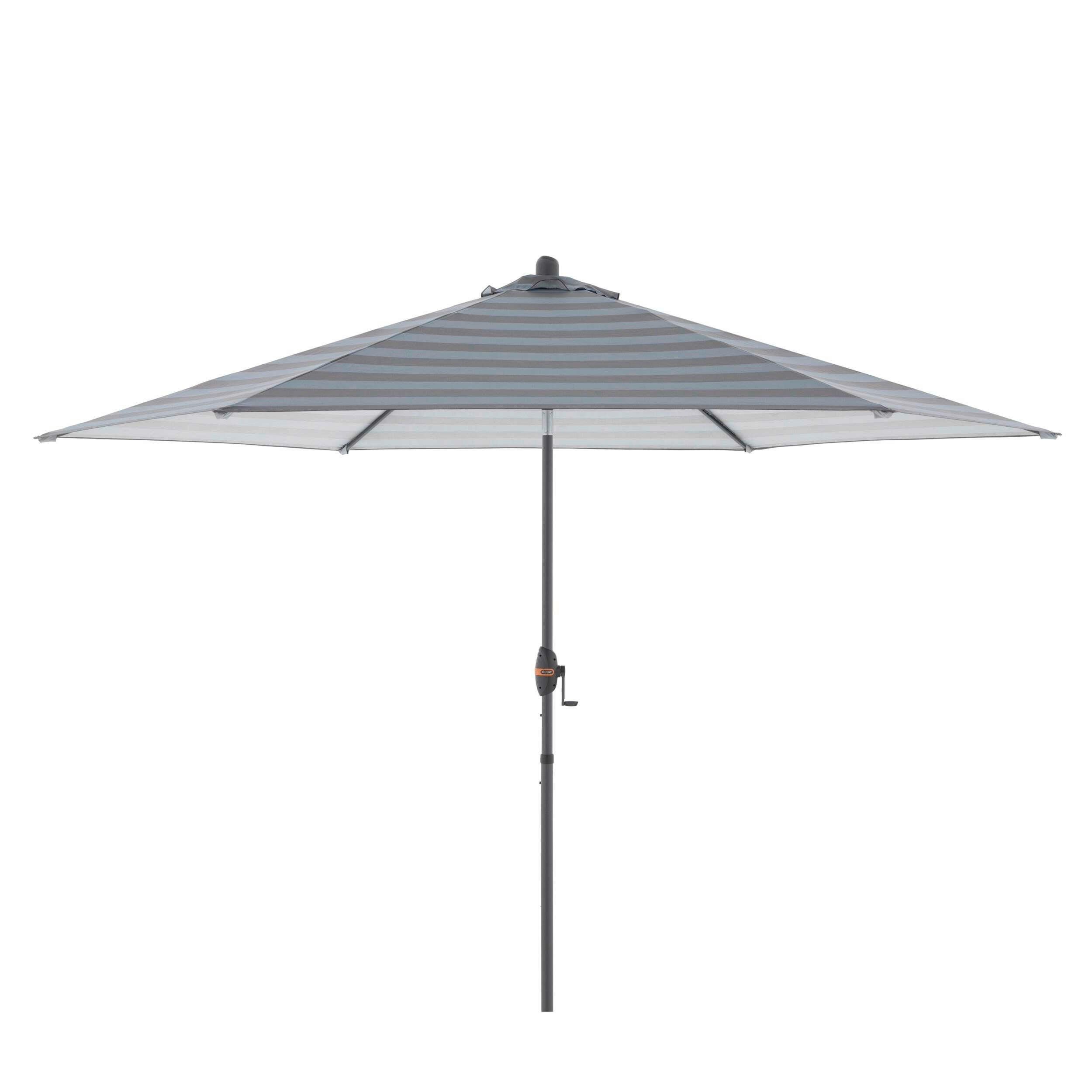 SONNENSCHIRM  305/305 cm  - Anthrazit/Grau, Basics, Textil/Metall (305/305cm) - Doppler