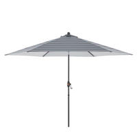 SONNENSCHIRM 305 cm  - Anthrazit/Grau, Basics, Textil/Metall (305/305cm) - Doppler