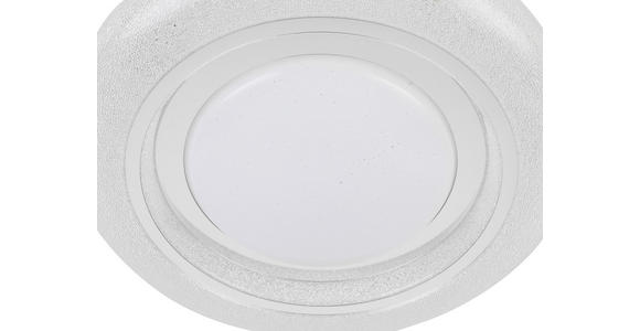 LED-DECKENLEUCHTE 38/7 cm - Chromfarben/Weiß, Trend, Kunststoff/Metall (38/7cm) - Novel