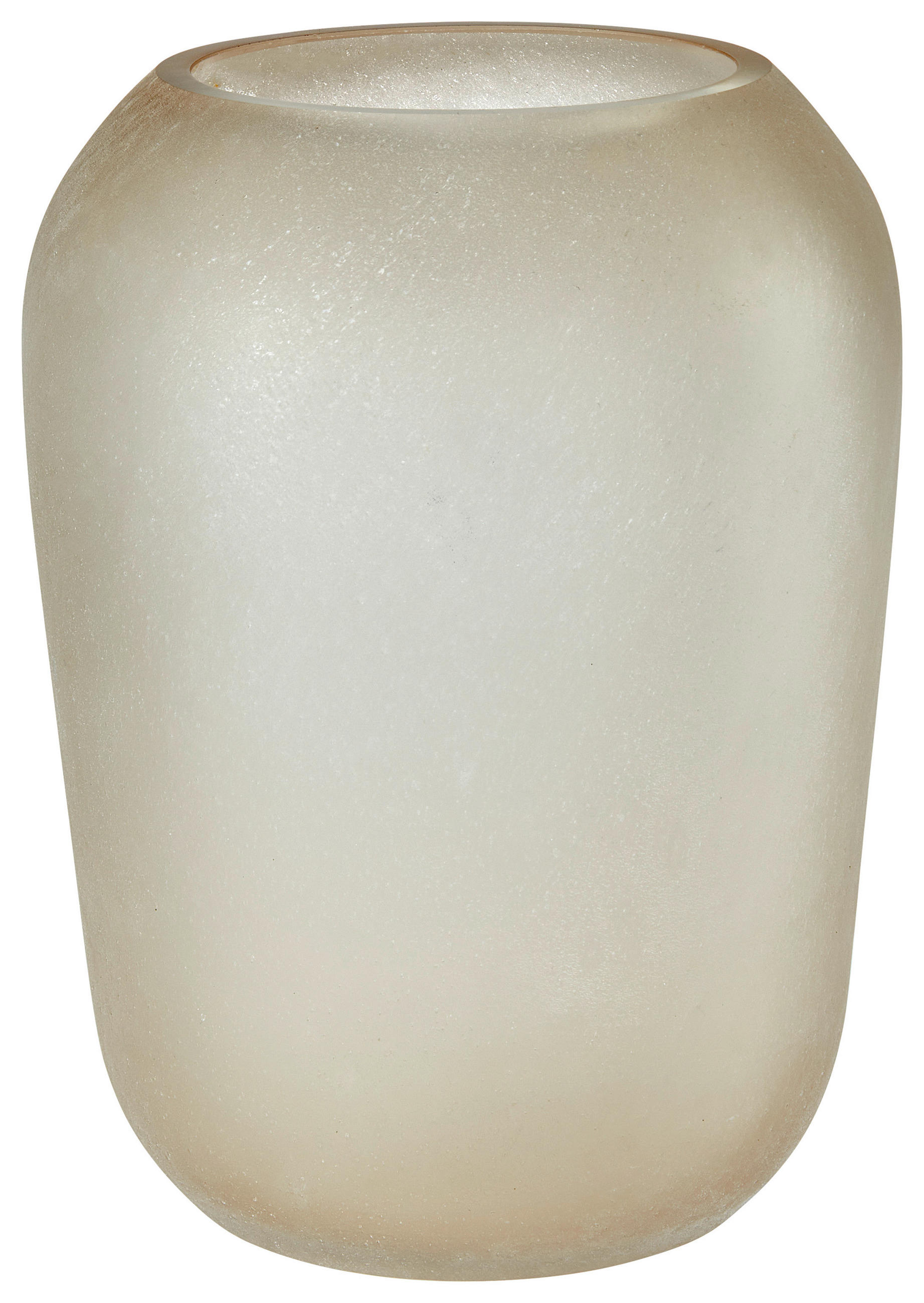 VASE 22,00 cm  - Beige, Basics, Glas (16,00/22,00/16,00cm) - Leonardo
