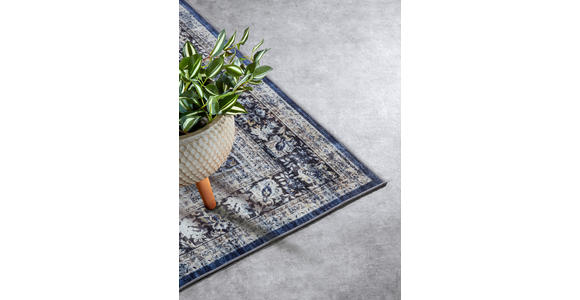 VINTAGE-TEPPICH 160/230/230 cm Asya Creme, Dunkelblau  - Creme/Dunkelblau, Design, Kunststoff/Textil (160/230/230cm) - Novel