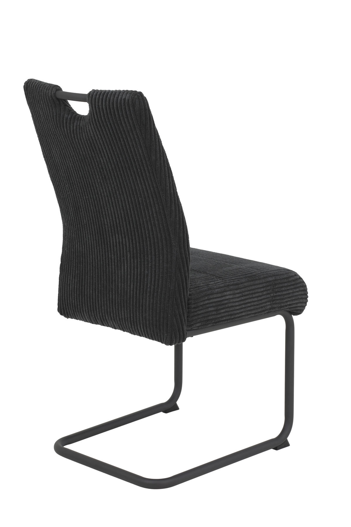 SCHWINGSTUHL-SET 2 Stück  in Stahl Cord  - Anthrazit, MODERN, Textil/Metall (47/99/63cm) - MID.YOU