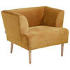 SESSEL Plüsch Orange    - Buchefarben/Orange, Design, Holz/Textil (85/71/80cm) - Hom`in