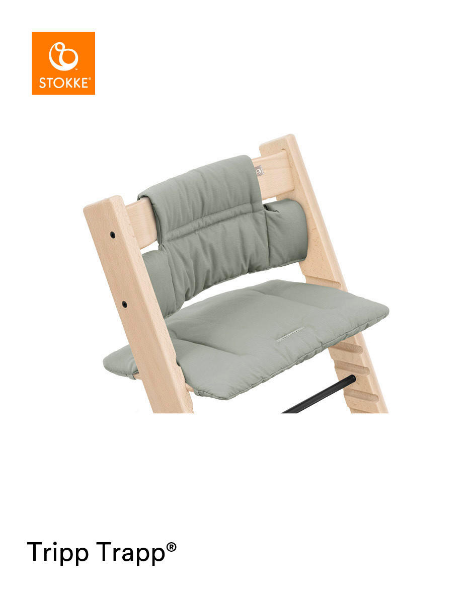 HOCHSTUHLEINLAGE Tripp Trapp  - Grün, Basics, Textil (28/21/7cm) - Stokke