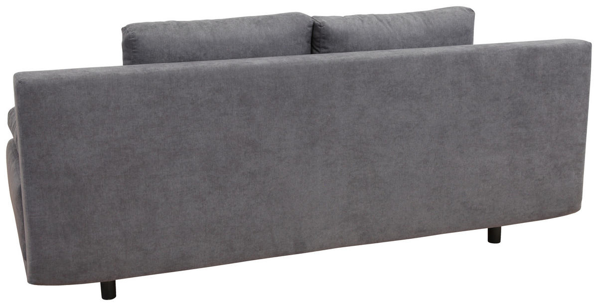 SCHLAFSOFA in Samt Anthrazit  - Chromfarben/Anthrazit, Design, Kunststoff/Textil (194/77/89cm) - MID.YOU