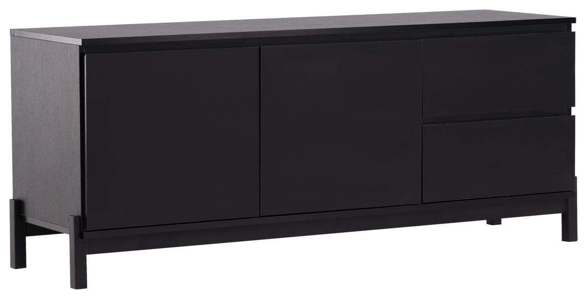 SIDEBOARD 135/56/40 cm  - svart, Design, metall/trämaterial (135/56/40cm) - Niels Andersson