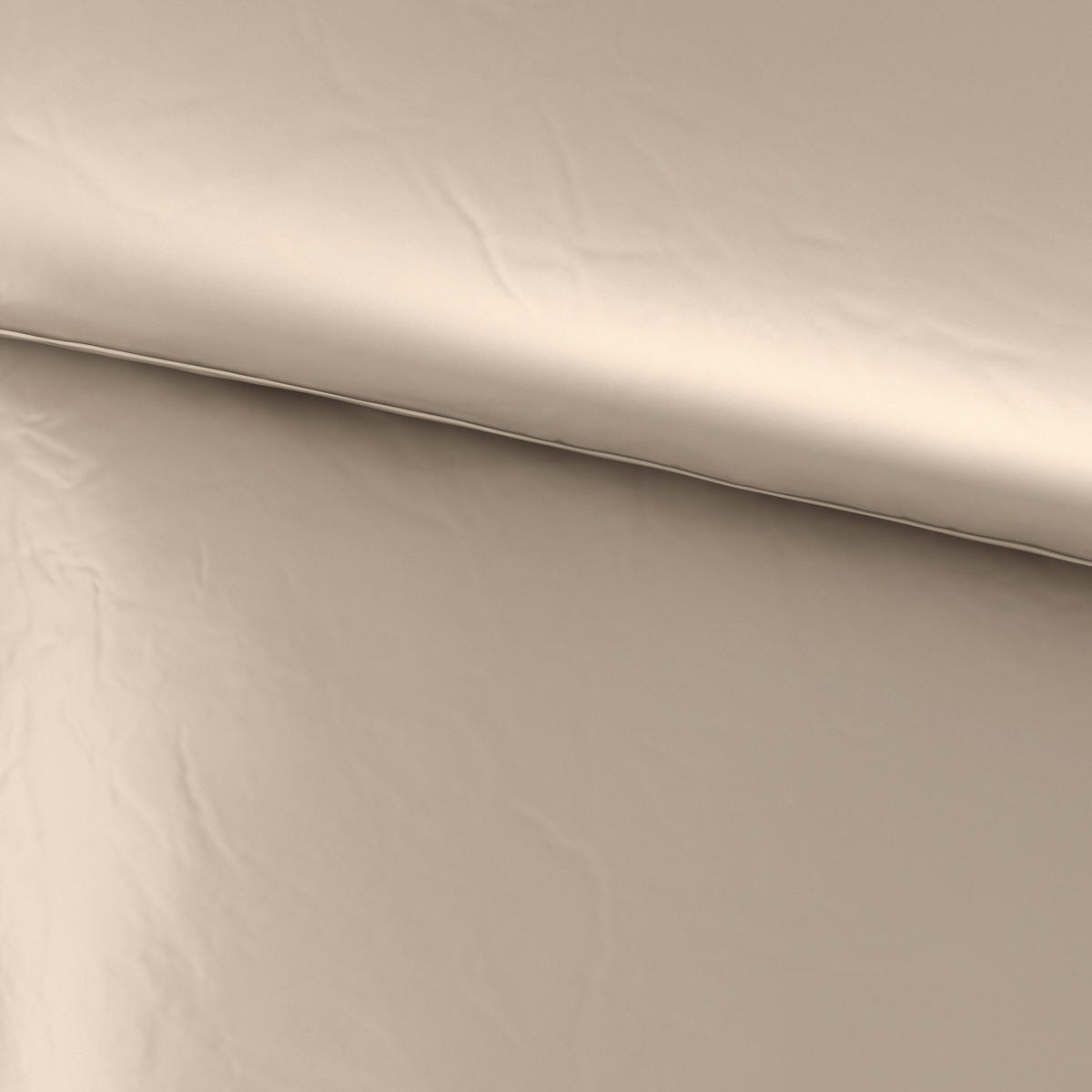 BETTWÄSCHE 135/200 cm NIGIRI Satin  - Ecru, Basics, Textil (135/200cm) - Bio:Vio