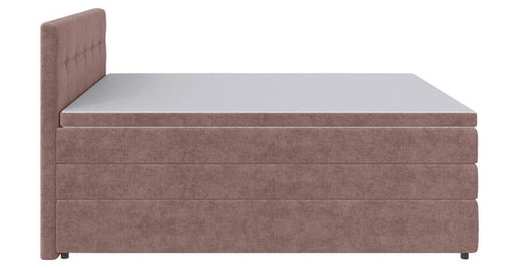 BOXSPRINGBETT 140/200 cm in Hellrot - Hellrot/Schwarz, KONVENTIONELL, Kunststoff/Textil (140/200cm) - Carryhome