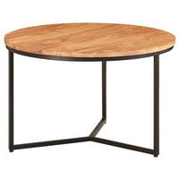 COUCHTISCH in Holz 60/60/38 cm  - Schwarz/Akaziefarben, Modern, Holz/Metall (60/60/38cm) - MID.YOU