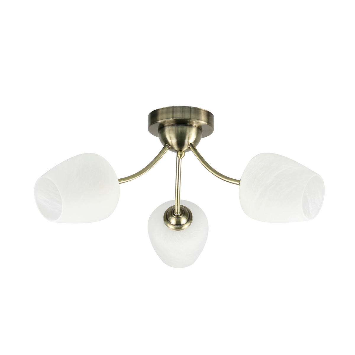 DECKENLEUCHTE Zina 54/54/21 cm   - Bronzefarben, Basics, Metall (54/54/21cm)