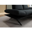 ECKSOFA  in Flachgewebe Anthrazit  234/155 cm  - Anthrazit/Schwarz, Design, Textil/Metall (234/155cm) - Dieter Knoll