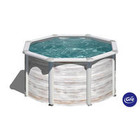 POOL-SET 2024 240/120 cm  - Weiß, KONVENTIONELL, Metall (240/120cm) - Gre