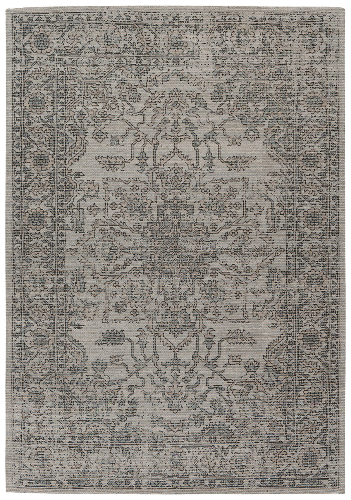 VINTAGE KOBEREC, 120/170 cm, zelená, šedohnědá - zelená/šedohnědá, Konvenční, textil (120/170cm)