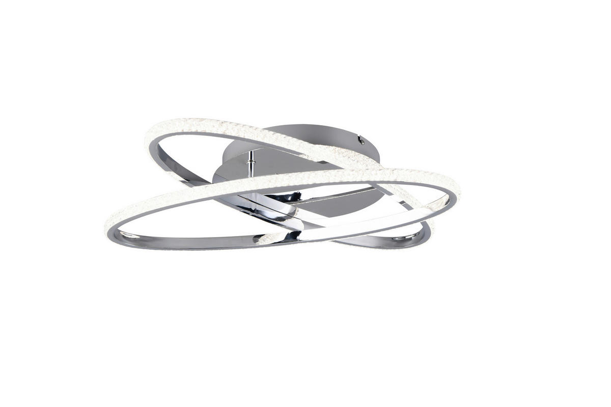 LED-DECKENLEUCHTE Lane 58/9 cm   - Chromfarben, KONVENTIONELL, Metall (58/9cm)