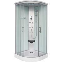 SPRCHOVÁ KABÍNA chrómová  - chrómová, Konventionell, kov/sklo (90/90/215cm)