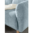 ECKSOFA Blau Flachgewebe  - Blau/Buchefarben, KONVENTIONELL, Holz/Textil (144/230cm) - Carryhome