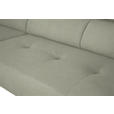 ECKSOFA in Chenille Creme  205/280 cm  - Creme/Schwarz, Design, Textil/Metall (205/280cm) - Xora