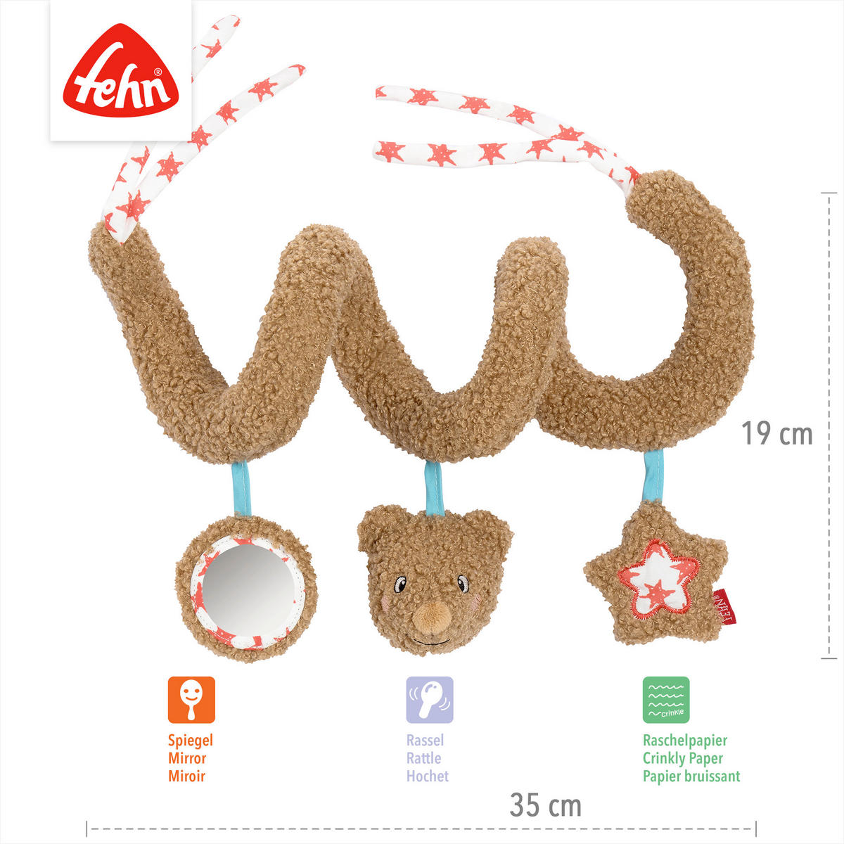 SPIELBOGEN - Hellbraun, Basics, Textil (19/10,5/9,3cm) - Fehn