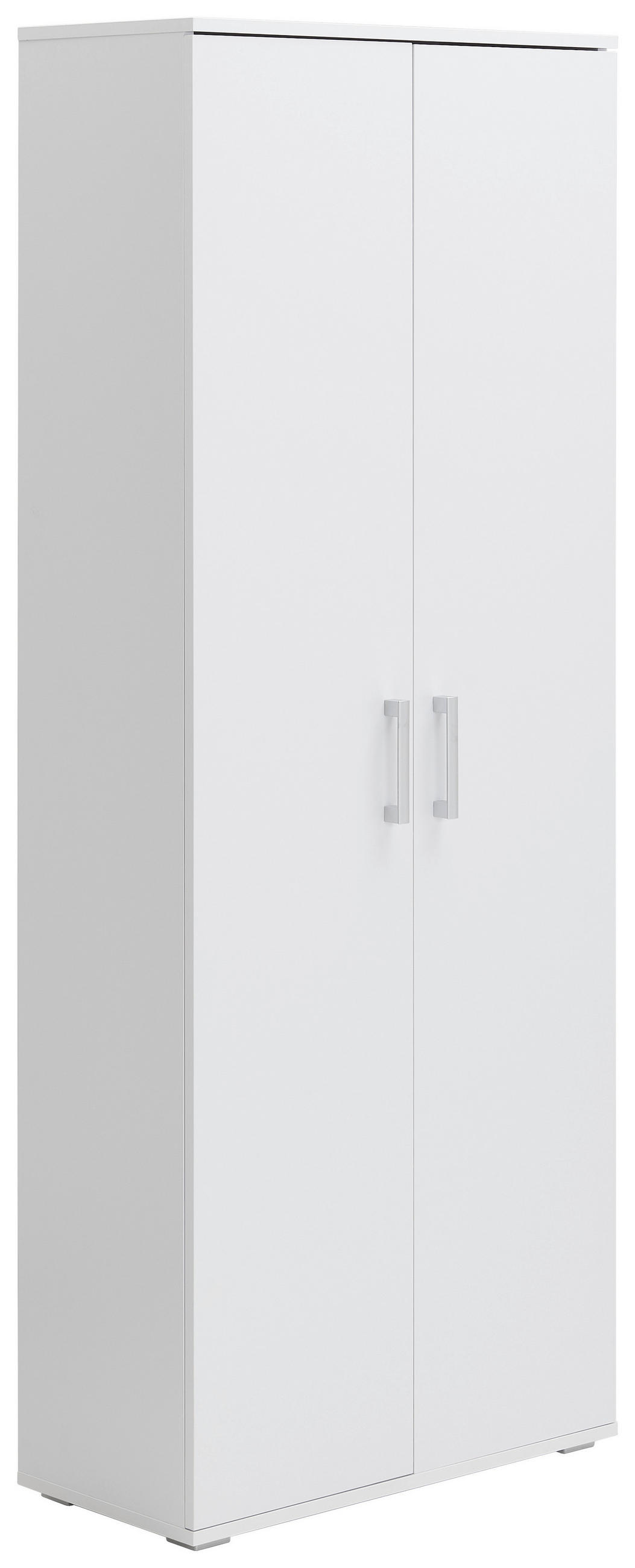 MEHRZWECKSCHRANK 70/178,9/33,4 cm  - Weiss/Schwarz, Konventionell, Holzwerkstoff/Kunststoff (70/178,9/33,4cm) - Xora